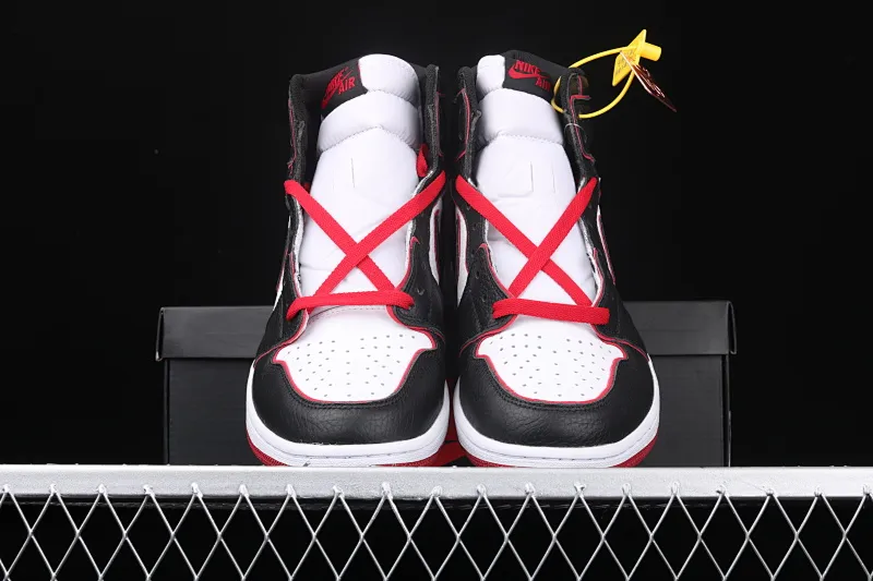 All categories Air Jordan Jordan series basketball shoes Air Jordan 1 High Air Jordan 1 RETRO HIGH OG AJ1 Joe 1 new black and red high frequency flying wing LOGO 555088-062